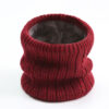 Twist Wide Striped Fleece-lined Knitting Scarf For Men - Image 4