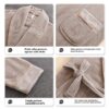 Winter Fleece Lining Plus Size Milk Fiber Homewear Mid-length Men's Pajamas - Image 6