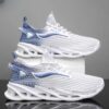 Fashion Hollow-sole LMen's Lace-up Sneakers Mesh Sports Shoesow Top Running Shoes - Image 5