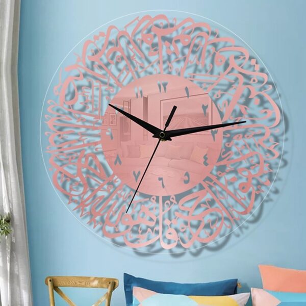 Eid Mubarak Creative Wall Clock Acrylic Holiday Decoration Clock Ramadan Festival Clock - Image 3