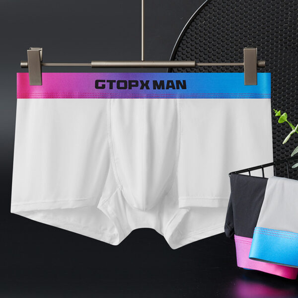 Men's Ice Silk U Convex Low Waist Thin Summer Gradient Boxers - Image 7
