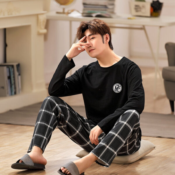 Men's Springsummer Thin Casual Pure Plus Size Middle Aged Homewear - Image 2