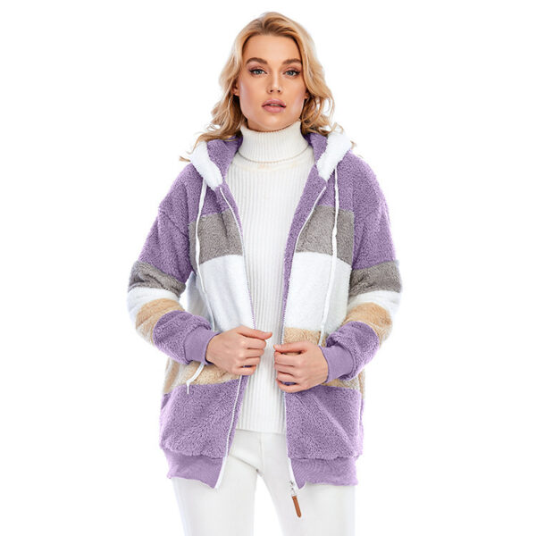 Winter Thick Warm Teddy Coat Woman Lapel Long Sleeve Fluffy Hairy Fake Fur Jackets Female Button Pockets Zipper Overcoat - Image 4