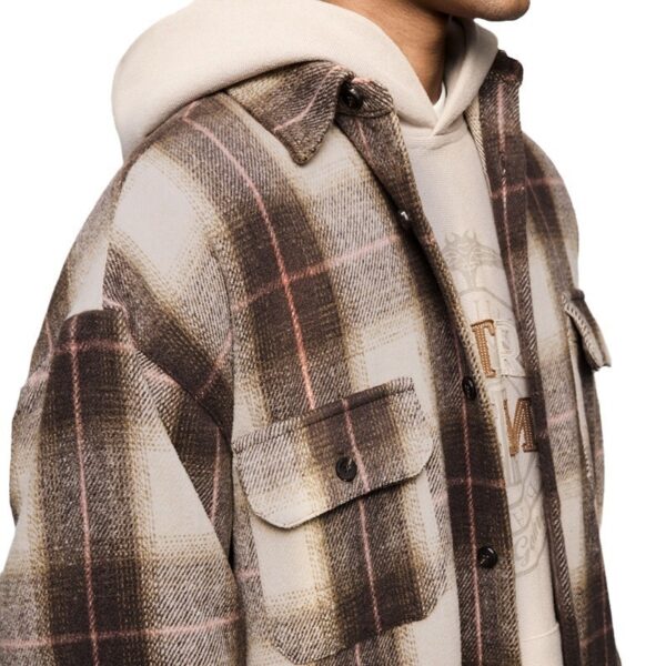 Japanese-style Retro Suede Workwear Shirt Coat - Image 2