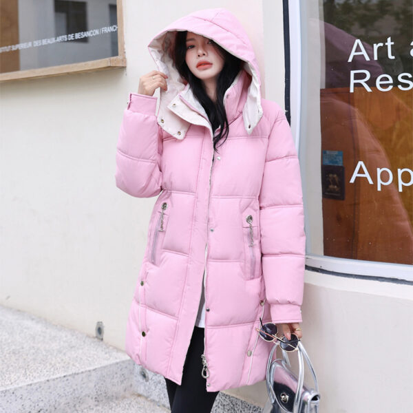 Winter Loose Down Cotton-padded Coat Women's Coat Mid-length Thickened - Image 9