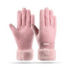 Women's Winter Fleece-lined Touch Screen Knitted Bejirog Gloves - Image 5