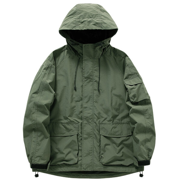 Outdoor Transparent Riding Casual Hooded Jacket - Image 3