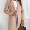 Simplicity Mid-length Button Woolen Coat Outerwear - Image 5