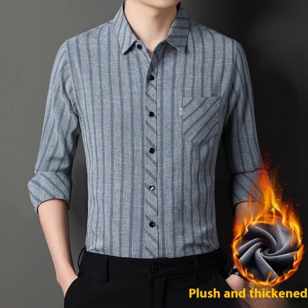 Long Sleeve Real Pocket Casual Men's Clothing - Image 5