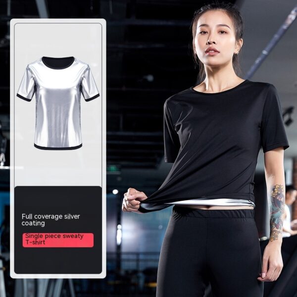 Sweat Wicking Pants 5 Points Skinny Leg Girdle Women's Fitness - Image 8