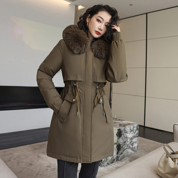 Korean Style Small Waist Down Coat - Image 7