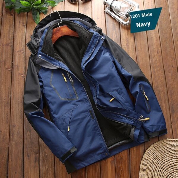Men's Shell Jacket Three-in-one Warm Sportswear - Image 5