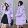 Winter Loose Down Cotton-padded Coat Women's Coat Mid-length Thickened - Image 2