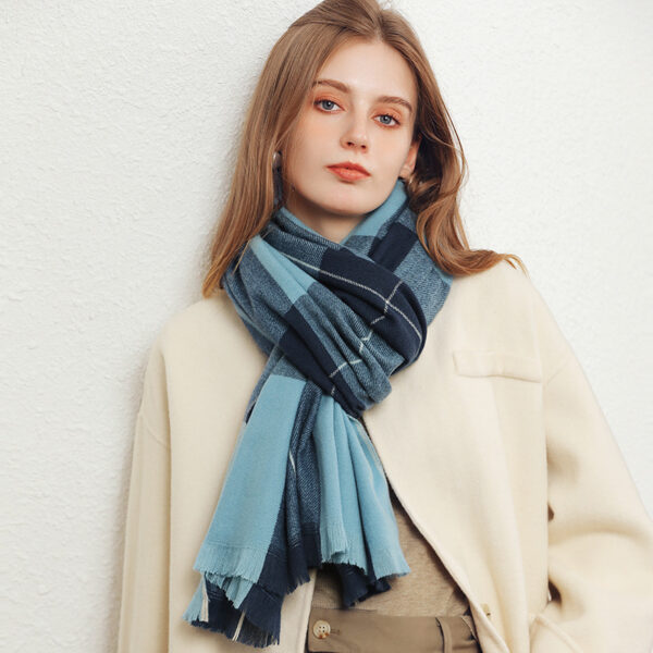 Winter Artificial Cashmere Shawl Women's Fashion Thick Warm Scarf - Image 2