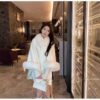 Reversible Cashmere Coat Mid-length High-end Sense - Image 3