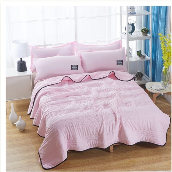 Cooling Blankets Pure Color Summer Quilt Plain Summer Cool Quilt Compressible Air-conditioning Quilt Quilt Blanket - Image 5