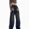 Spring New Niche Design Contrast Color Jeans Women - Image 5
