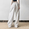 Striped All-matching Pressed Straight Wide-leg Pants - Image 5