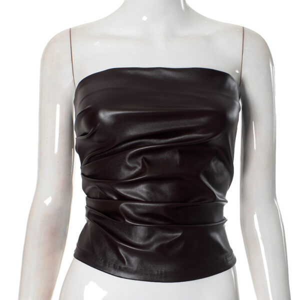 Women's Fashion Clothing Tank-top Leather - Image 7
