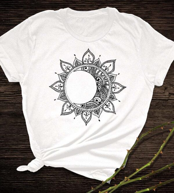 Women's Ramadan Element Printing Loose And Comfortable Top T-shirt With Short Sleeves - Image 2
