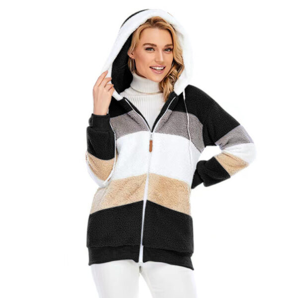 Winter Thick Warm Teddy Coat Woman Lapel Long Sleeve Fluffy Hairy Fake Fur Jackets Female Button Pockets Zipper Overcoat - Image 6
