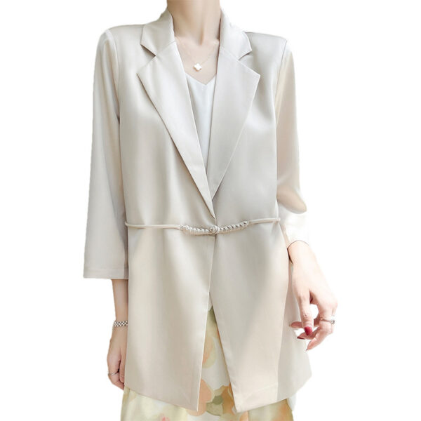 Spring And Summer V-neck Loose Suit Women - Image 4