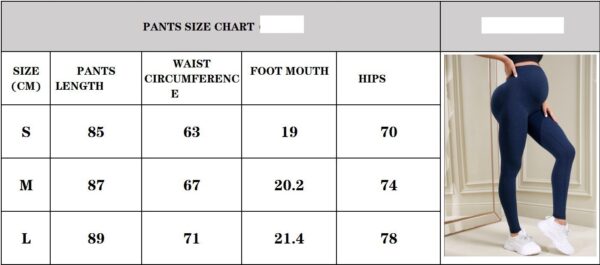 New High Waist Belly Contracting Yoga Pants Women's Sports Quick-dry Hip Raise Maternity Pants - Image 6