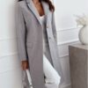 Simplicity Mid-length Button Woolen Coat Outerwear - Image 4
