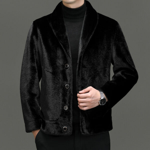 Padded Coat Fur Integrated Double-sided Top - Image 2