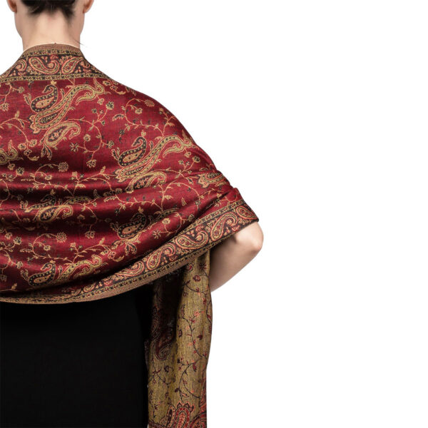 Autumn And Winter Ethnic Style Vintage Tassel Shawl Middle East Paisley Jacquard Scarf For Women - Image 4