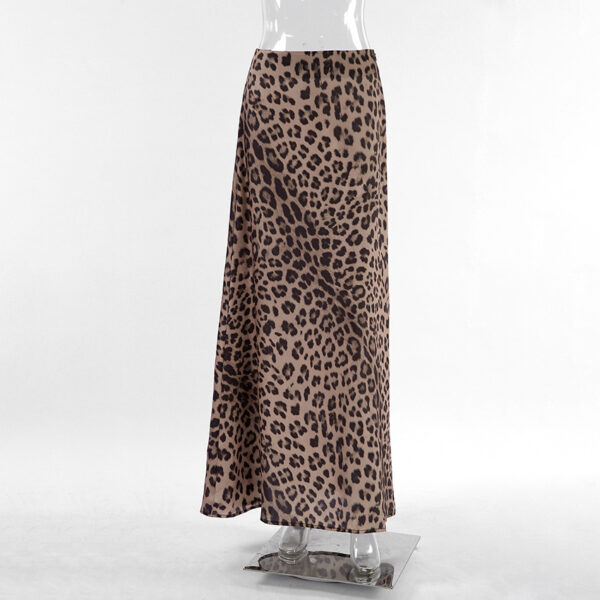 Leopard Print Dress Fashion Mermaid Skirt Womens Clothing - Image 6