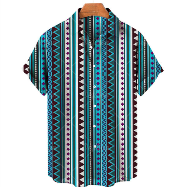Men Shirts Tea Summer Shirt Top 5xl V-neck Vintage Clot - Image 6