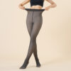 Outer Wear Fake Transparent One-word Crotch Leggings Warm Women's Transparent Pantyhose - Image 2