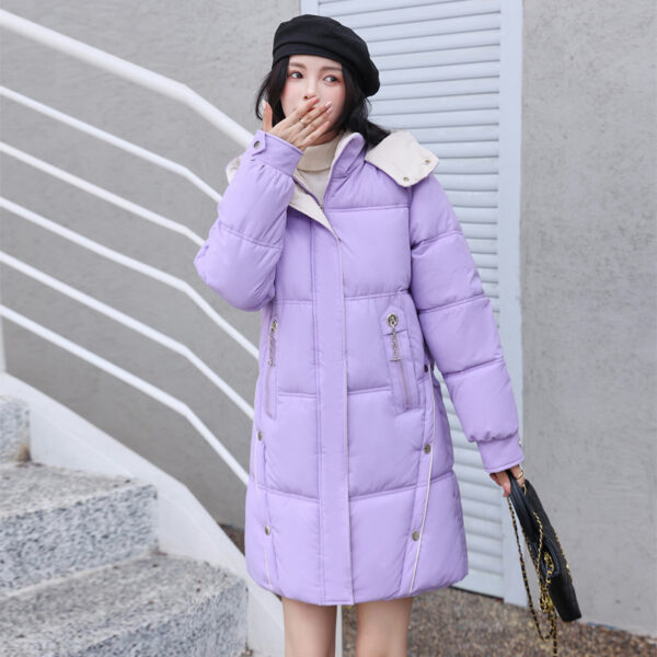 Winter Loose Down Cotton-padded Coat Women's Coat Mid-length Thickened - Image 7
