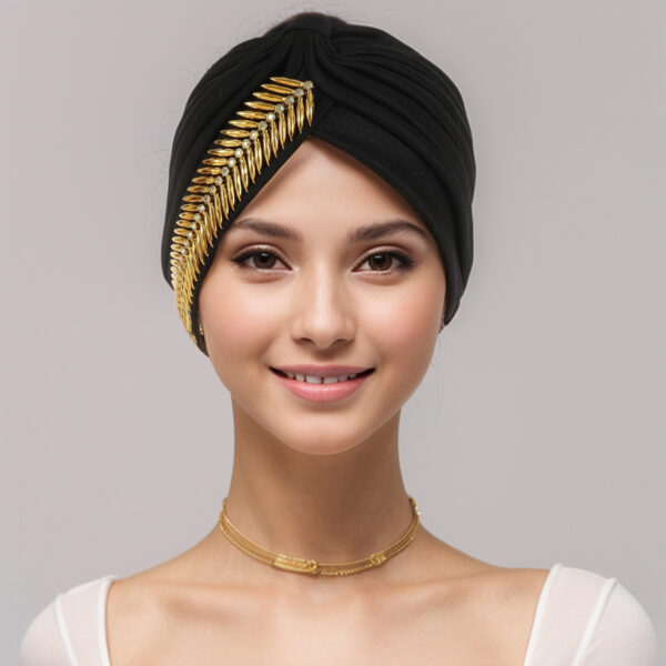 New Rhinestone Turban Cap For Women Pleated Elastic Head Wrap Stylish Ramadan Head Scarf Bonnet Chemo Cap Wedding African Hat - Image 10