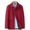 Plus Size Jacket Men's Middle-aged And Elderly Turn-down Collar Coat - Image 7