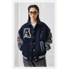 Spring And Autumn Baseball Uniform Letter Loose Trendy High Street Coat - Image 5