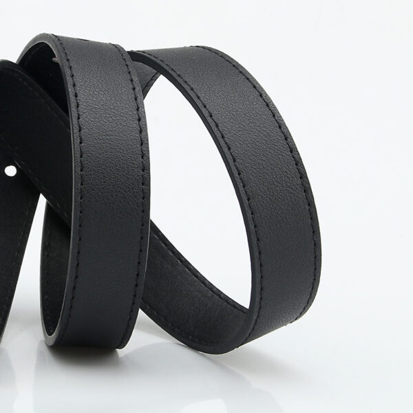 Fashionable All-match D-type Alloy Pin Buckle Women's Belt - Image 4