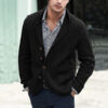 Men's Casual Long Sleeve Lapel Pocket Sweater - Image 6