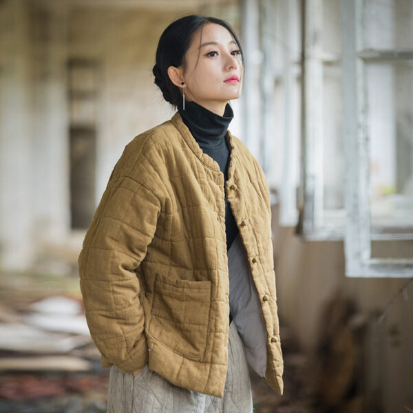 Fashion Artistic Women's Short Cotton-padded Coat - Image 2