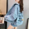Spring And Autumn Denim Jacket Women's Embroidery Loose Korean Style All-matching Western Style - Image 6