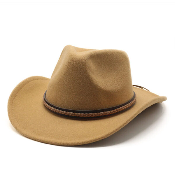 Men's And Women's Felt Fedora Hat - Image 5