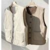 Lamb Wool Double-sided Thermal Vest Fashion Waistcoat Jacket - Image 2
