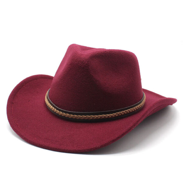 Men's And Women's Felt Fedora Hat - Image 2