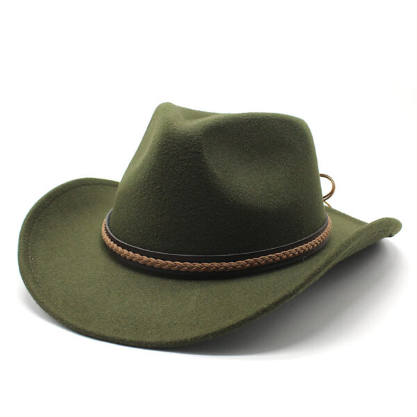 Men's And Women's Felt Fedora Hat - Image 4