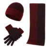 Warm Hat Scarf Gloves Knitted Plus Fluff Winter Men - Image 3