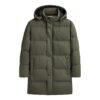 Men's Plus Size Thickened Thermal Long Pure Color Cotton Clothing Coat - Image 4