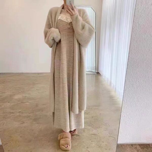 High Quality Lengthen And Thicken Long Sweater Coat - Image 5