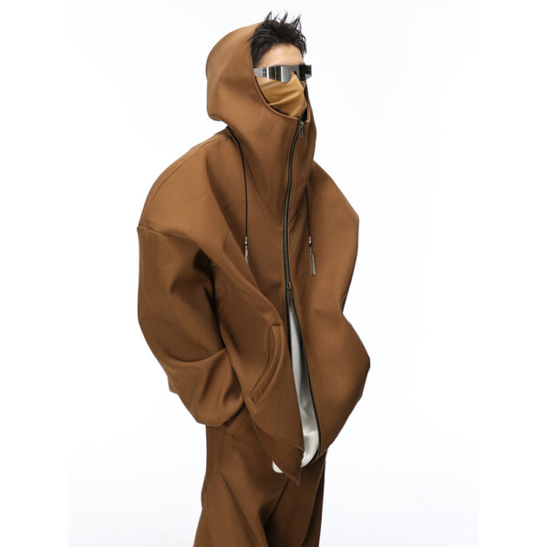 Maillard Niche Wide Hooded Jacket Jacket - Image 5