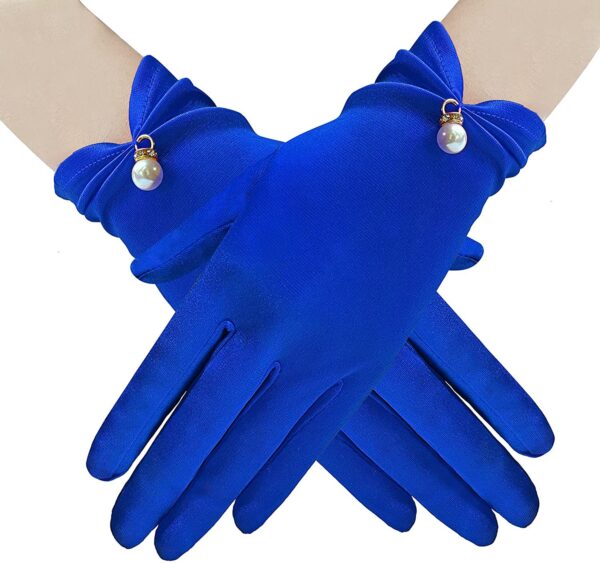 Women's Stylish Personalized Satin Short Gloves - Image 6